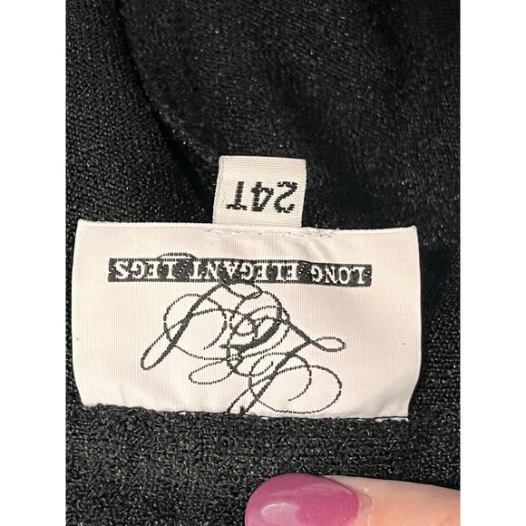 Long Elegant Legs Black Cardigan Plus 24T Tall Lightweight Layering Sweater - Picture 6 of 10
